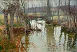 Vaclav Radimsky, On the River Epte, kolem 1900, oil on canvas