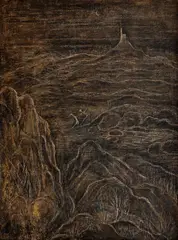 Alén Diviš, The Wedding Shirt, 1948 - 1949, mixed media (oil, tempera, wax) on canvas