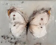 Jakub Špaňhel, The Large White, 2020, mixed media (acrylic, pigment) on canvas