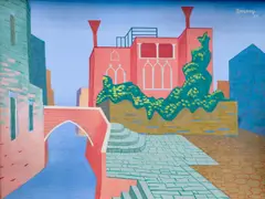 Jan Zrzavý, Rio San Gregorio, 1928, tempera on canvas