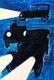 Kamil Lhoták, Silhouettes of Cars at Night