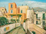 Alois Lecoque, Motif from Italy, 1964, oil on cardboard