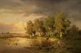 Adolf Chwala, Countryside, 1875 - 1885, oil on canvas