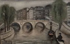 Alén Diviš, Pont St. Michel, 1927, oil on canvas