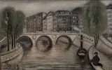 Alén Diviš, Pont St. Michel, 1927, oil on canvas