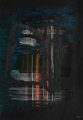 Toyen, The Night Party (Fireworks), 1929, oil on canvas