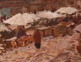 Antonín Slavíček, Market in Prague II