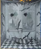 Ondřej Basjuk, Bogeymen / Hidden Face of Totality, 2021, acrylic on canvas