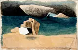 Josef Šíma, The Return of Theseus, 1933 - 1934, mixed media (gouache, watercolour, ink) on paper