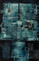 Mikuláš Medek, The Meat of the Cross, 1961, acrylic on masonite