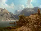 August Piepenhagen, By an Alpine Lake