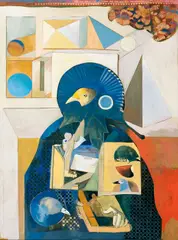 Endre Nemes, Bird, 1983, oil on canvas