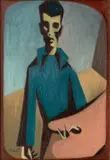Anton Michalčík, Selfportrait, 1946, oil on canvas