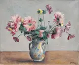 Otakar Kubín, Dahlias in the Blue Vase
