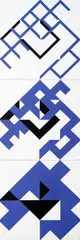 Jan Kubíček, Divided Rhombuses (Three Dimensions), 1992–1993, acrylic on canvas
