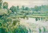 Vaclav Radimsky, River with Water Lilies