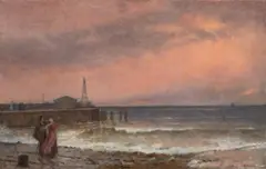 Jakub Schikaneder, Farewell on the Seashore, 1922–1924, oil on canvas