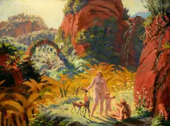 Max Švabinský, The Paradise Idyll, 1923, oil on canvas
