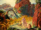 Max Švabinský, The Paradise Idyll, 1923, oil on canvas