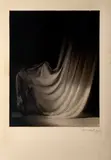František Drtikol, Curtain, 1927, pigment print laid down on cardboard