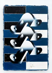 Vladimír Houdek, Untitled, 2018–2019, acrylic on wooden board