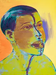 Lubomír Typlt, Purple Border, 2019, oil on canvas