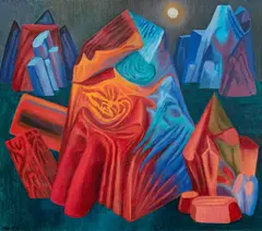 Jaroslav Róna, Iceberg III, 2017, oil on canvas