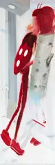 Jiří Petrbok, Ladybird with a Log, 2017, acrylic on canvas