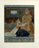 Ivan Bilibin, Illustration to the Volga Epic, 1903, mixed media (ink, pencil, watercolour) on paper