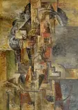Emil Filla, Head of an Old Man, 1914, oil on canvas