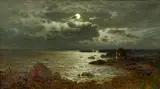Adolf Chwala, Nocturne, 1880s, oil on canvas