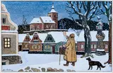Josef Lada, Christmas Eve, 1944, gouache on paper