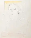 Josef Šíma, In a Bar, 1920–1929, mixed media (ink, watercolour) on paper