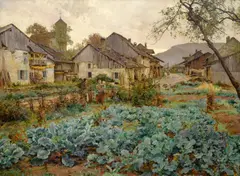 Václav Brožík, Countryside in Brittany, 1890s, oil on canvas