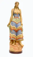 Jakub Obrovský, Helen of Troy, 1930, polychrome plaster