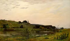 Antonín Chittussi, French Monumental Landscape, 1881, oil on canvas