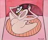 Jiří Načeradský, Pink Lady, 1976, acrylic on canvas
