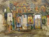Oldřich Blažíček, Interior of the Strukovskaya Church in Yasinya