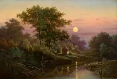 Václav Kroupa, Morning Blush of Dawn, 1880, oil on canvas