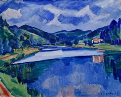 Václav Špála, On the Vltava River, 1927, oil on canvas