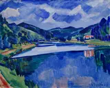 Václav Špála, On the Vltava River, 1927, oil on canvas