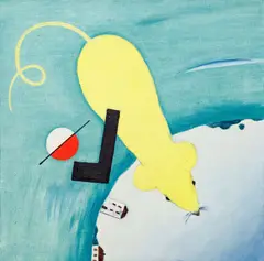 Viktor Pivovarov, Curious World, 2019, oil on canvas
