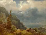 August Piepenhagen, Above the Mountain Lake (Vierwaldstättersee)