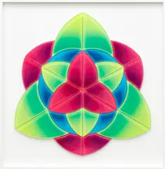 Jan Kaláb, Kaleidoscope, 2021, glass object (both-side sprayed glass)