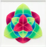 Jan Kaláb, Kaleidoscope, 2021, glass object (both-side sprayed glass)