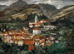 Maxim Kopf, Torbole at Lake Garda, circa 1932, oil on canvas