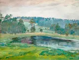František Kaván, By a Pond