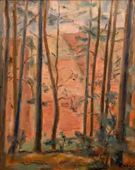 Václav Rabas, Trees, 1935, oil on canvas