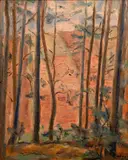 Václav Rabas, Trees, 1935, oil on canvas