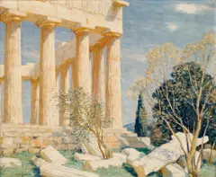 Tavík František Šimon, Acropolis in Spring, 1938, oil on canvas